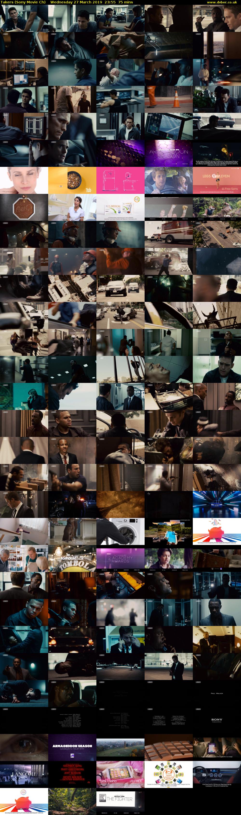 Takers (Sony Movie Ch) Wednesday 27 March 2019 23:55 - 01:10
