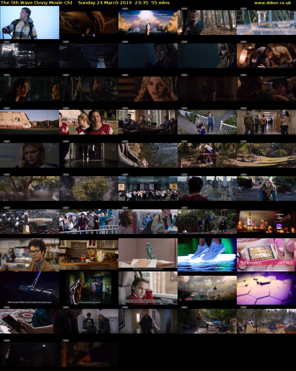 The 5th Wave (Sony Movie Ch) Sunday 24 March 2019 23:35 - 00:30