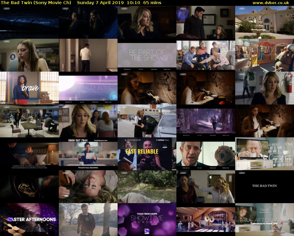 The Bad Twin (Sony Movie Ch) Sunday 7 April 2019 10:10 - 11:15