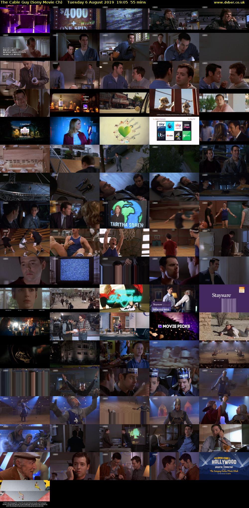 The Cable Guy (Sony Movie Ch) Tuesday 6 August 2019 19:05 - 20:00