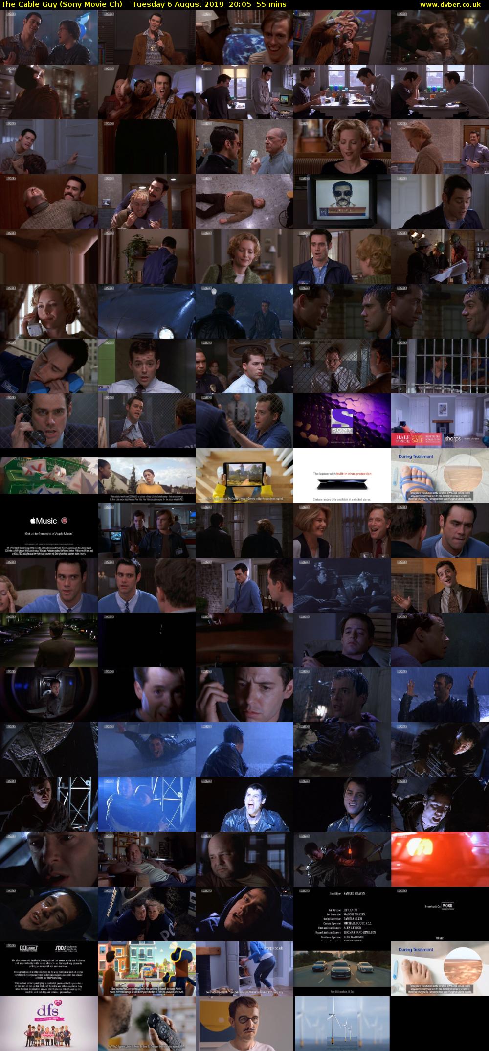The Cable Guy (Sony Movie Ch) Tuesday 6 August 2019 20:05 - 21:00