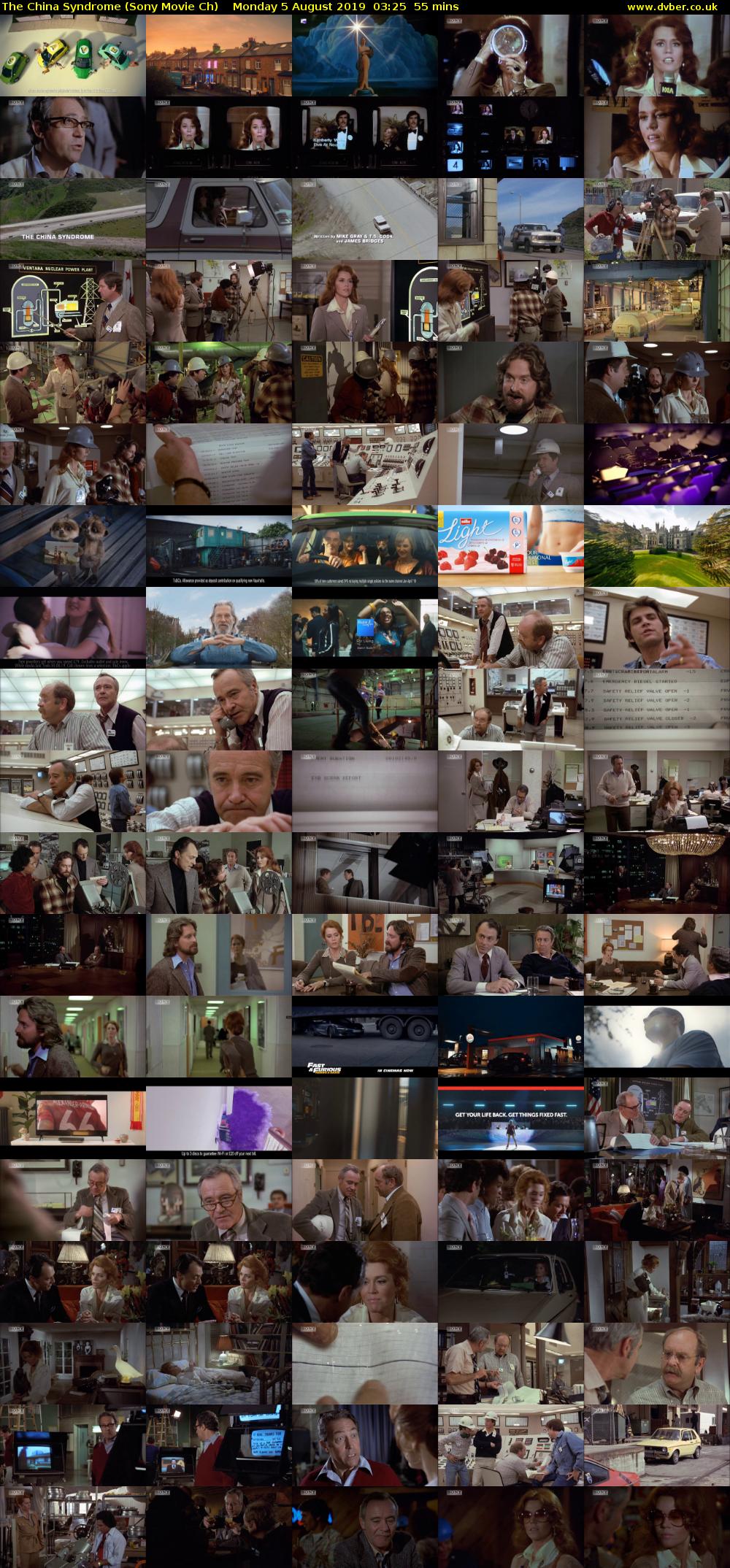 The China Syndrome (Sony Movie Ch) Monday 5 August 2019 03:25 - 04:20
