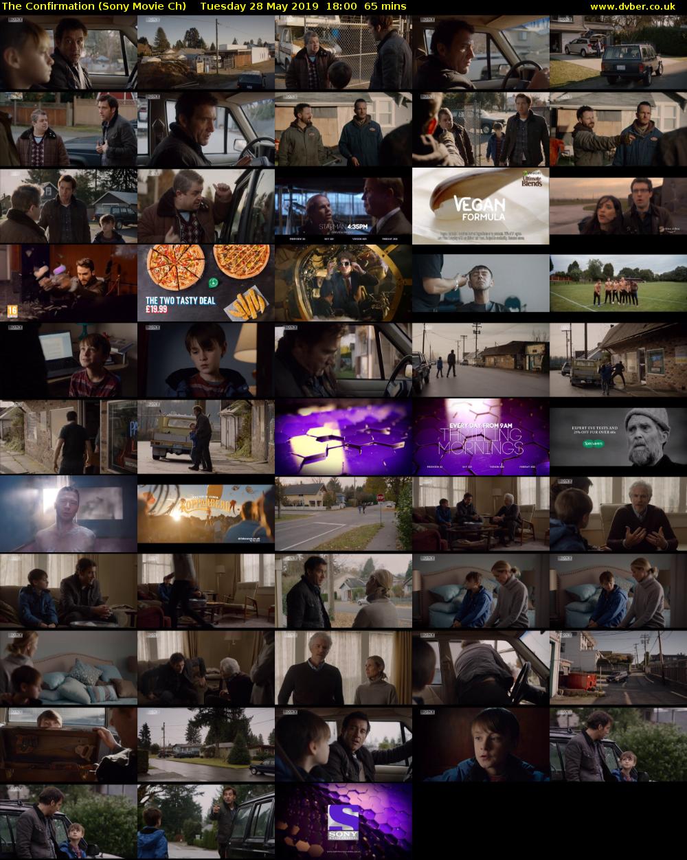 The Confirmation (Sony Movie Ch) Tuesday 28 May 2019 18:00 - 19:05