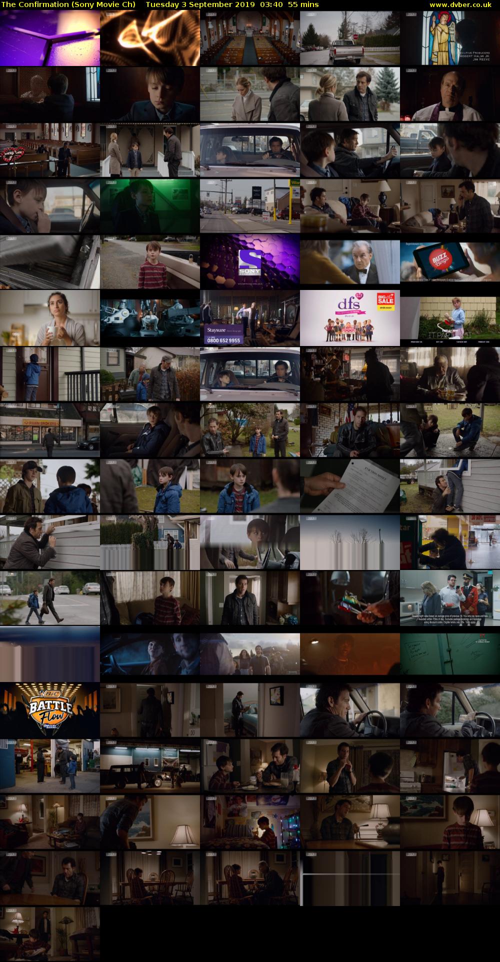 The Confirmation (Sony Movie Ch) Tuesday 3 September 2019 03:40 - 04:35