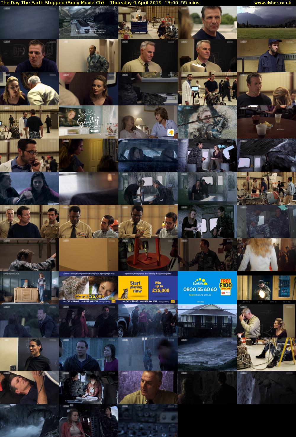 The Day The Earth Stopped (Sony Movie Ch) Thursday 4 April 2019 13:00 - 13:55