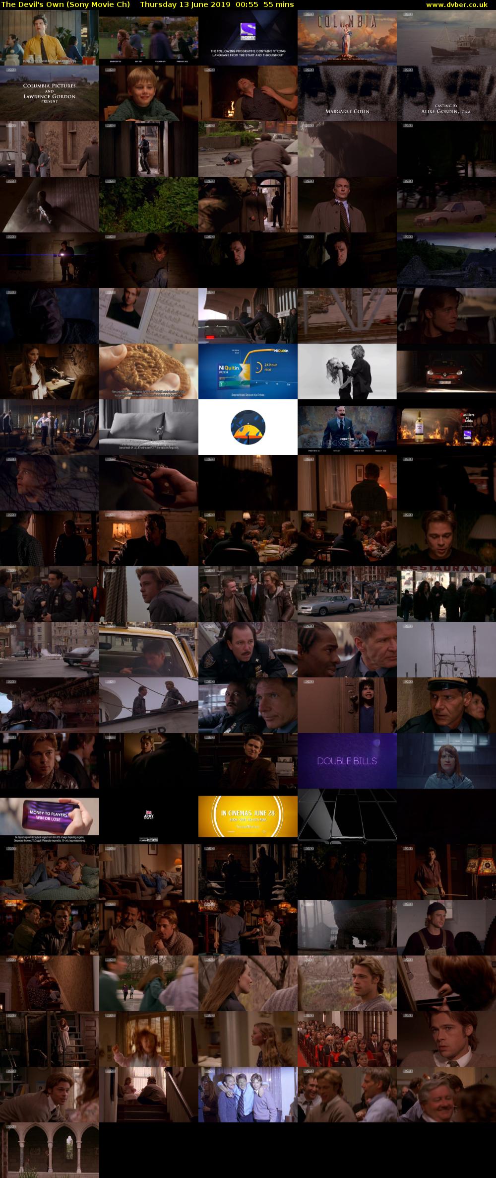 The Devil's Own (Sony Movie Ch) Thursday 13 June 2019 00:55 - 01:50
