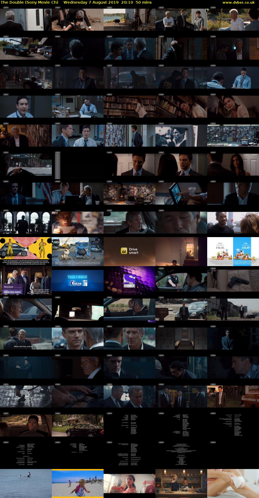 The Double (Sony Movie Ch) Wednesday 7 August 2019 20:10 - 21:00