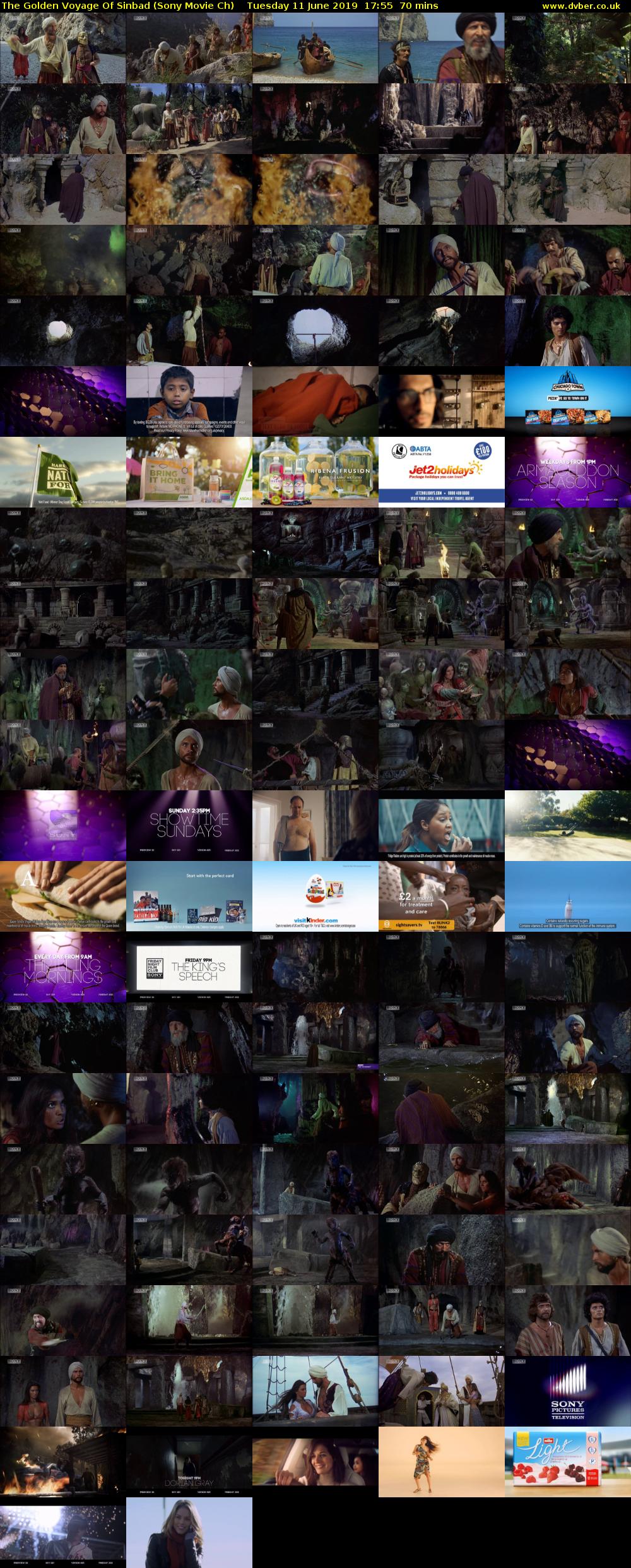 The Golden Voyage Of Sinbad (Sony Movie Ch) Tuesday 11 June 2019 17:55 - 19:05