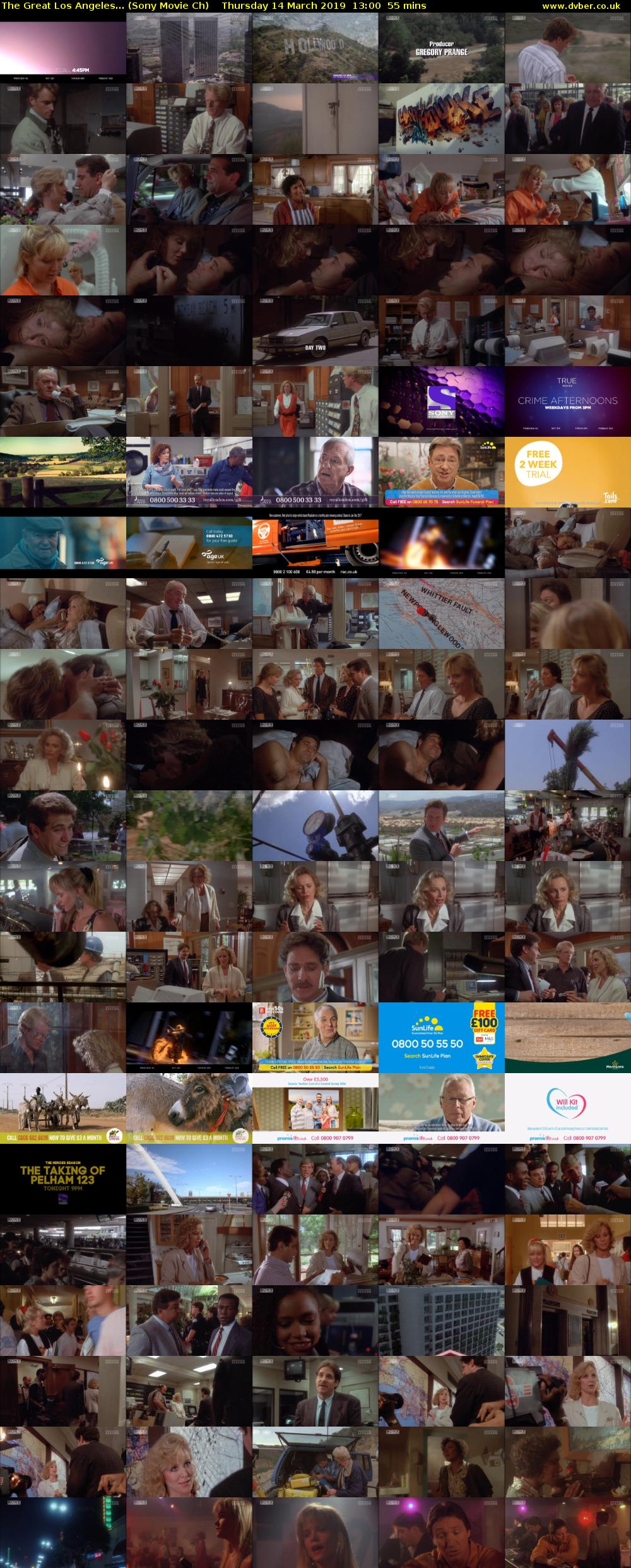 The Great Los Angeles... (Sony Movie Ch) Thursday 14 March 2019 13:00 - 13:55