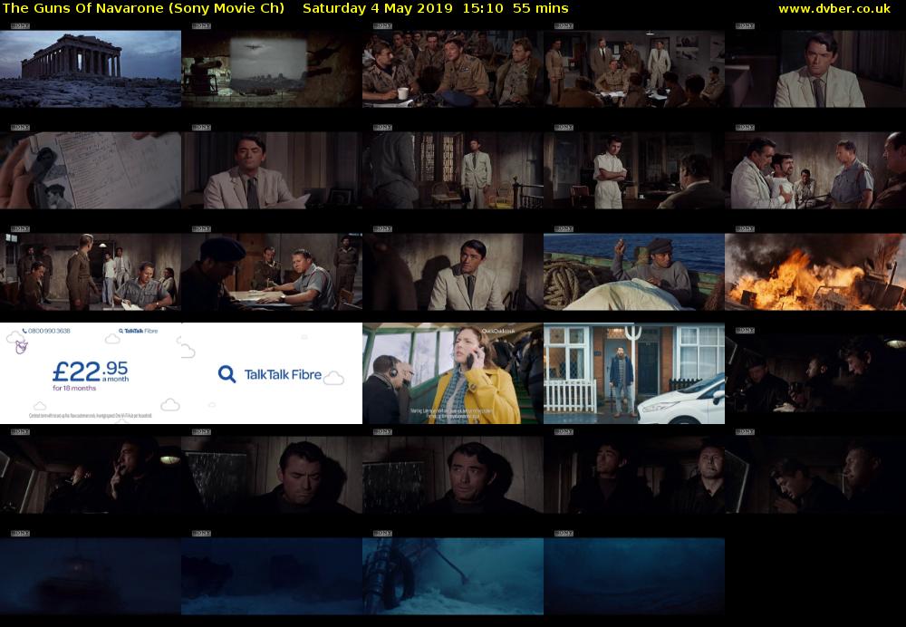 The Guns Of Navarone (Sony Movie Ch) Saturday 4 May 2019 15:10 - 16:05