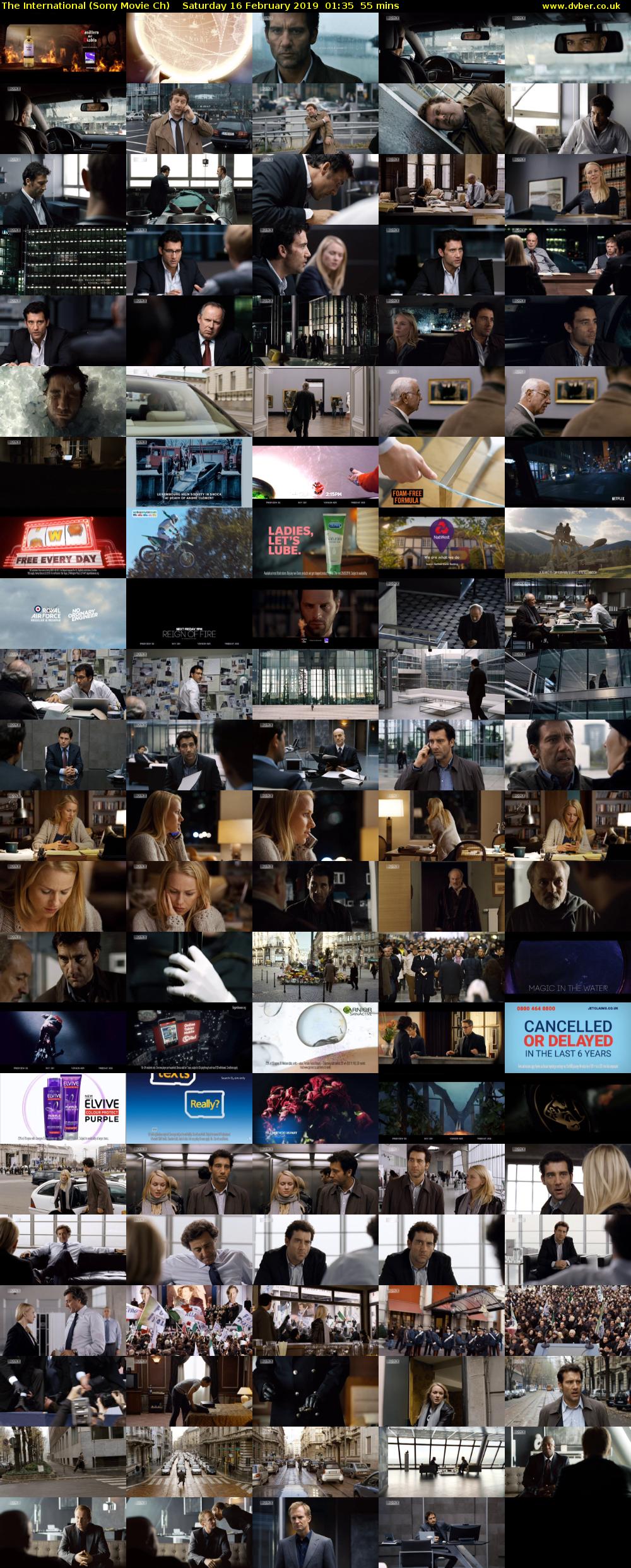 The International (Sony Movie Ch) Saturday 16 February 2019 01:35 - 02:30