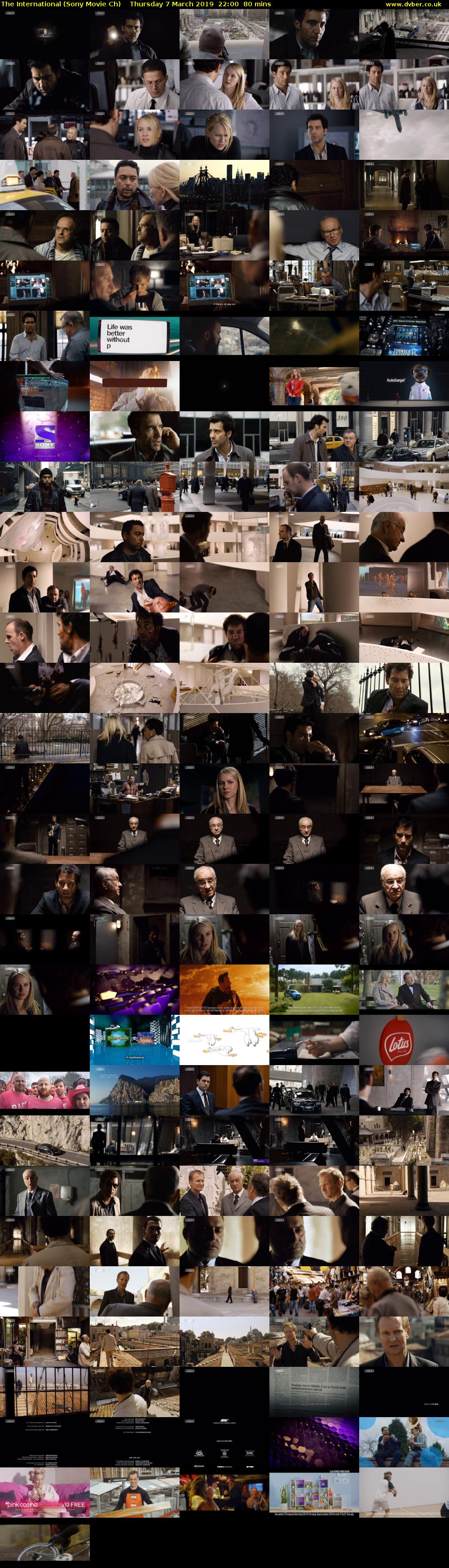 The International (Sony Movie Ch) Thursday 7 March 2019 22:00 - 23:20