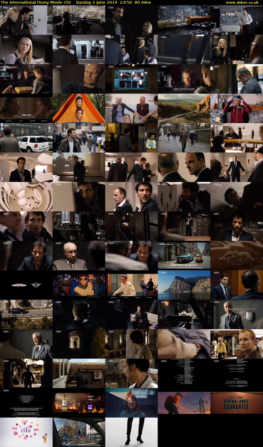The International (Sony Movie Ch) Sunday 2 June 2019 23:50 - 01:10