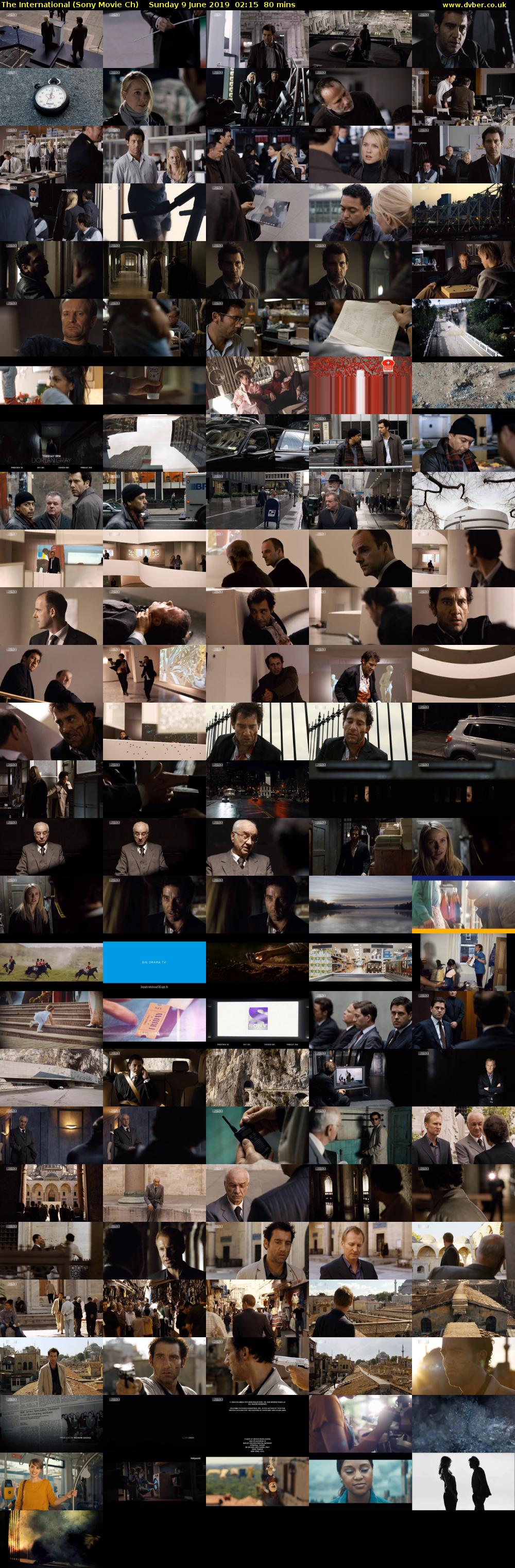 The International (Sony Movie Ch) Sunday 9 June 2019 02:15 - 03:35