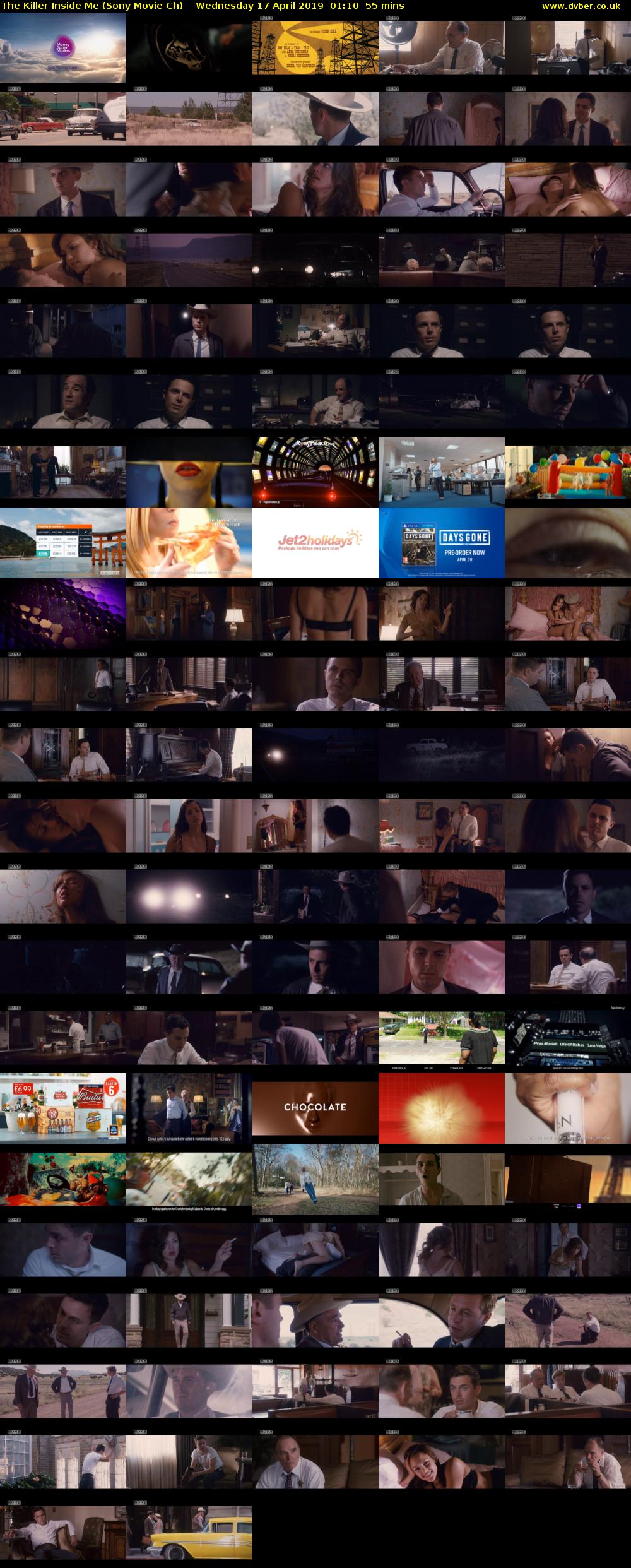 The Killer Inside Me (Sony Movie Ch) Wednesday 17 April 2019 01:10 - 02:05