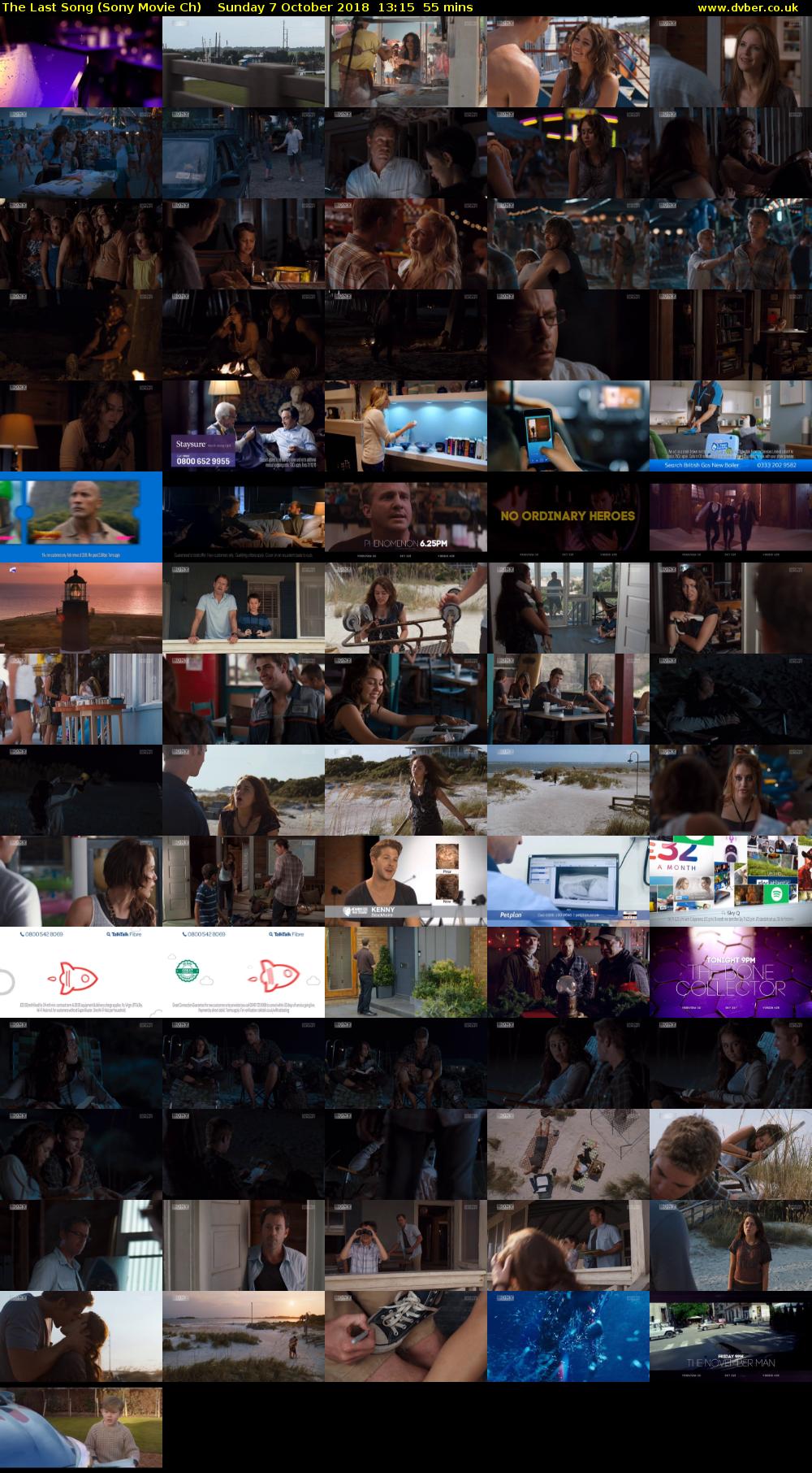 The Last Song (Sony Movie Ch) Sunday 7 October 2018 13:15 - 14:10
