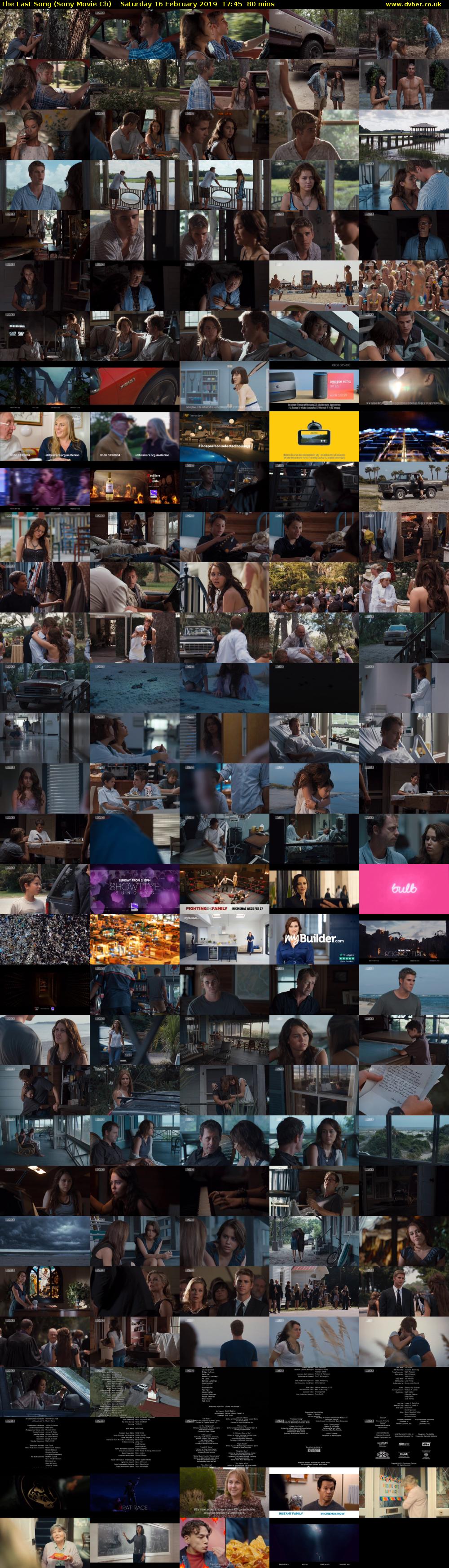 The Last Song (Sony Movie Ch) Saturday 16 February 2019 17:45 - 19:05