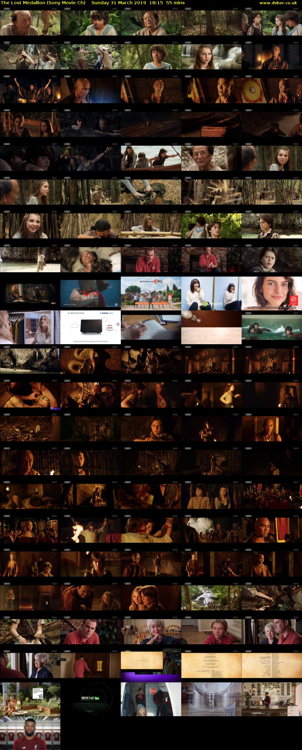 The Lost Medallion (Sony Movie Ch) Sunday 31 March 2019 18:15 - 19:10