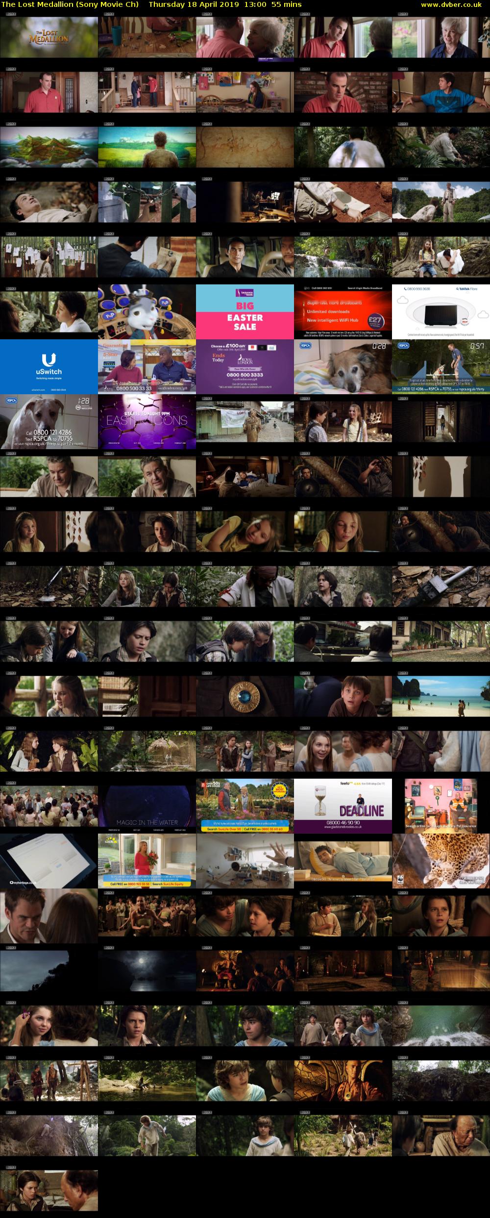 The Lost Medallion (Sony Movie Ch) Thursday 18 April 2019 13:00 - 13:55