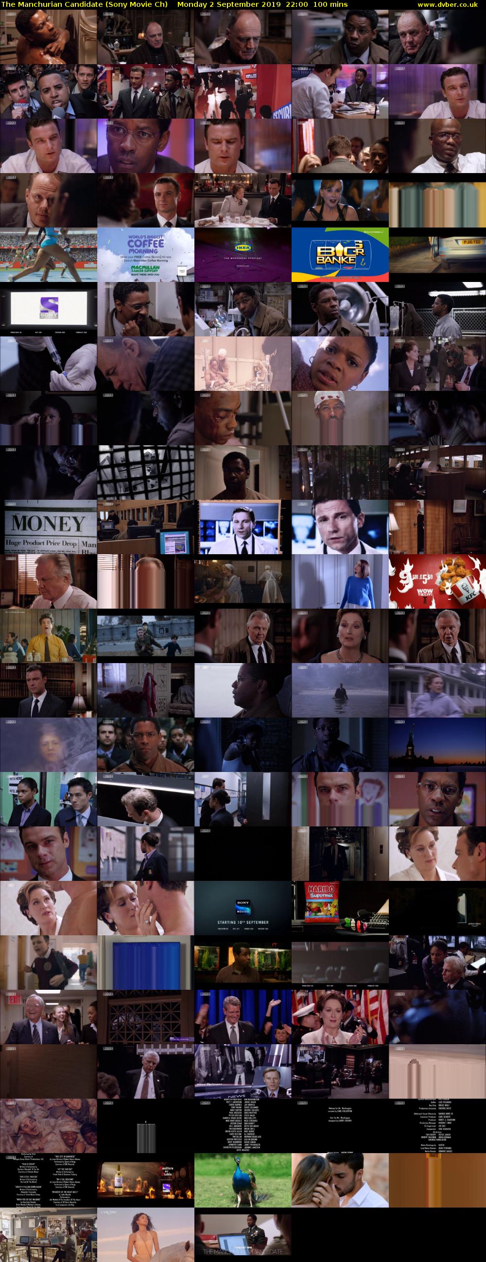 The Manchurian Candidate (Sony Movie Ch) Monday 2 September 2019 22:00 - 23:40