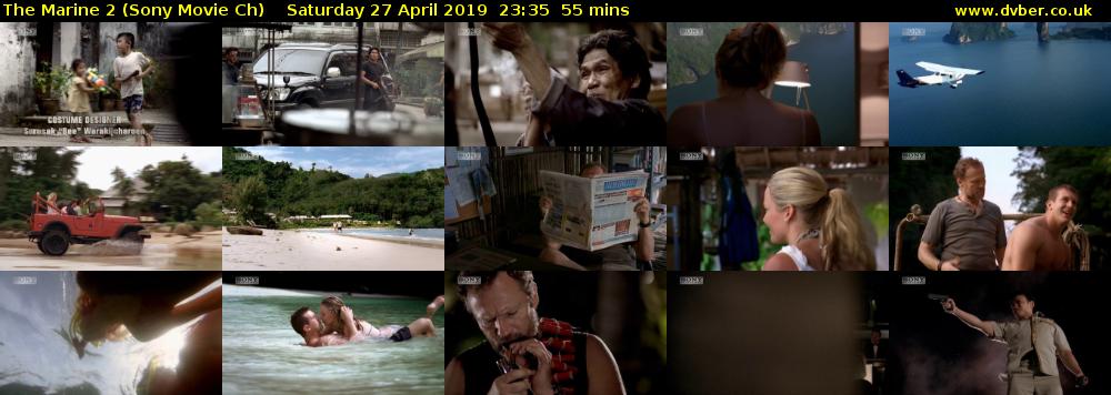 The Marine 2 (Sony Movie Ch) Saturday 27 April 2019 23:35 - 00:30
