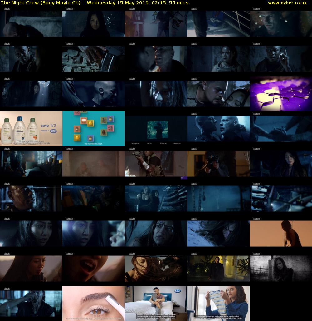 The Night Crew (Sony Movie Ch) Wednesday 15 May 2019 02:15 - 03:10