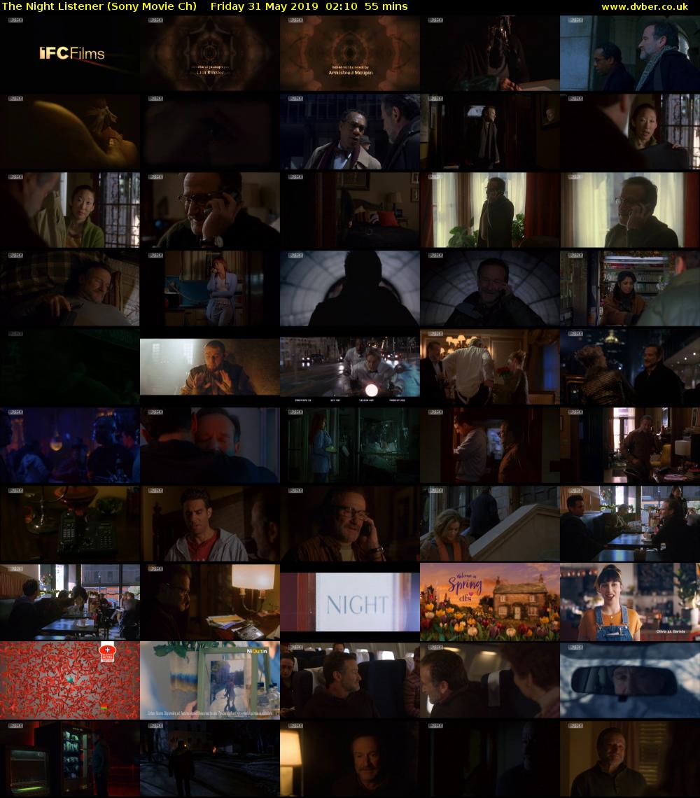 The Night Listener (Sony Movie Ch) Friday 31 May 2019 02:10 - 03:05