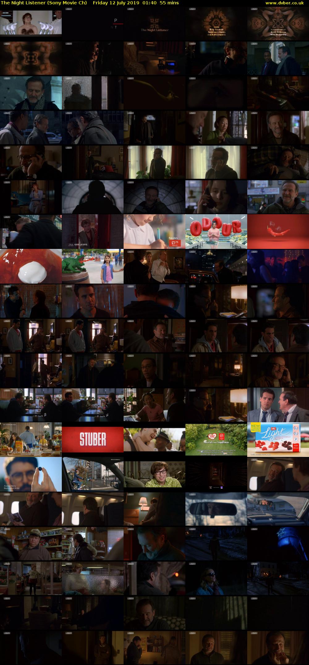 The Night Listener (Sony Movie Ch) Friday 12 July 2019 01:40 - 02:35