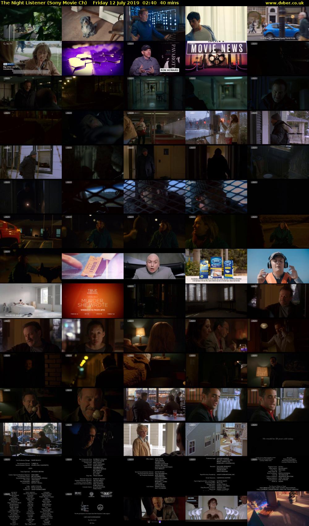 The Night Listener (Sony Movie Ch) Friday 12 July 2019 02:40 - 03:20