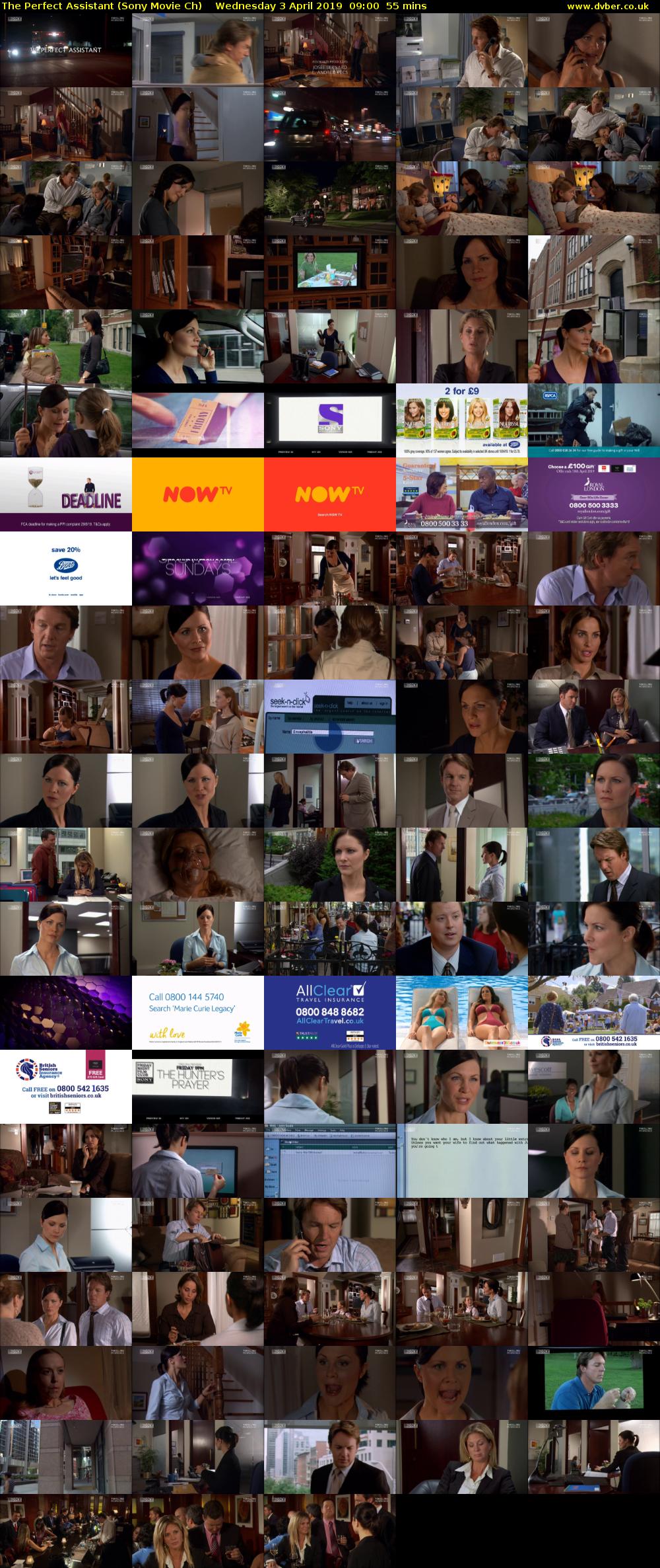 The Perfect Assistant (Sony Movie Ch) Wednesday 3 April 2019 09:00 - 09:55
