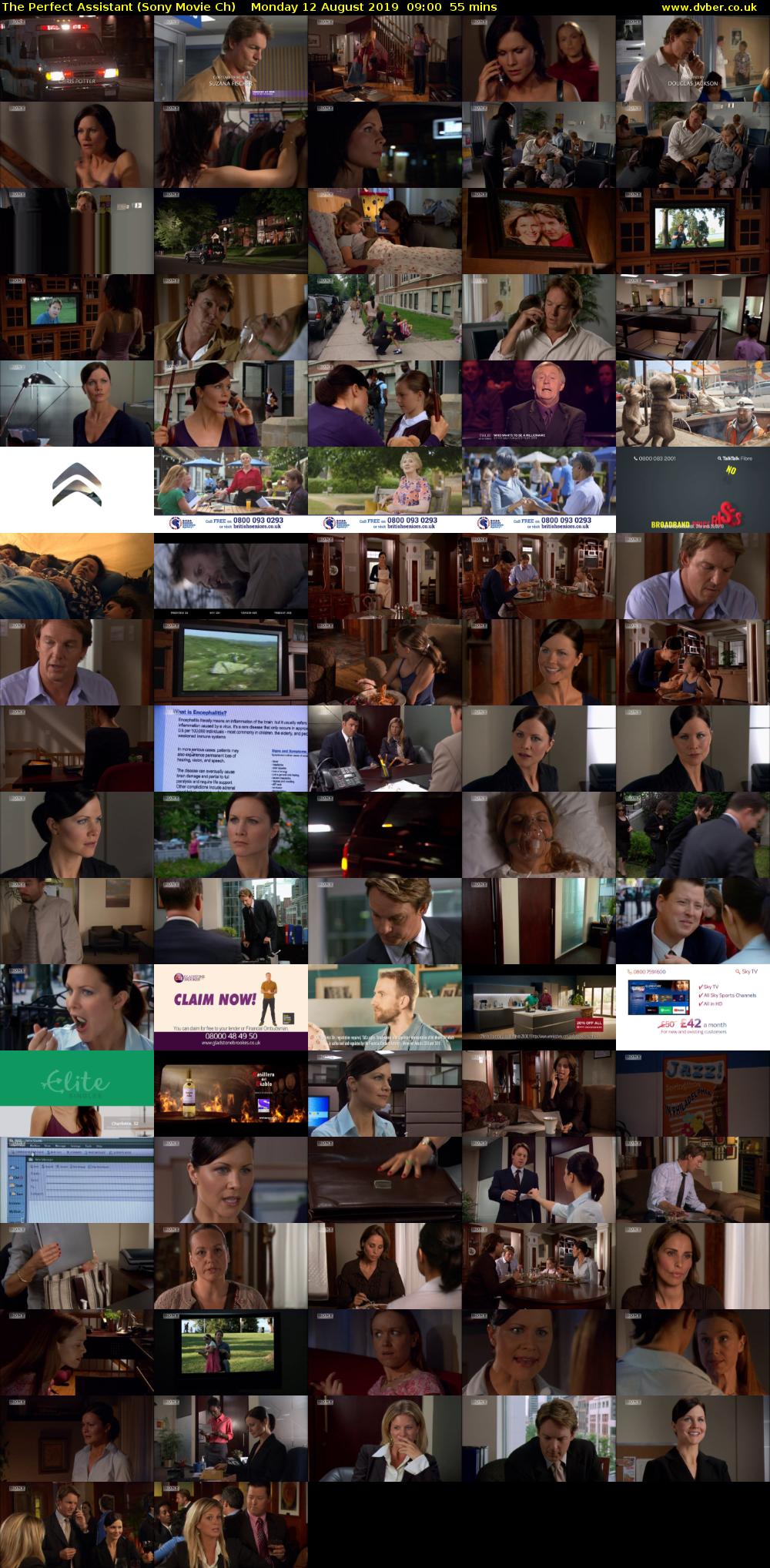 The Perfect Assistant (Sony Movie Ch) Monday 12 August 2019 09:00 - 09:55