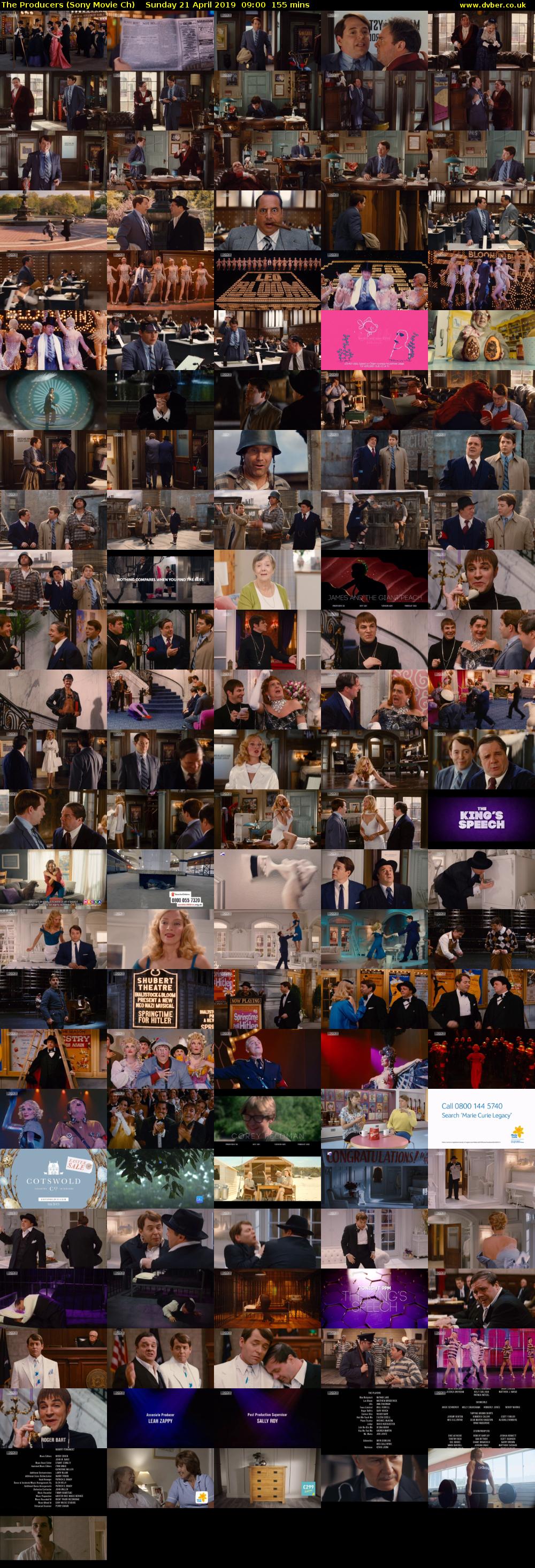The Producers (Sony Movie Ch) Sunday 21 April 2019 09:00 - 11:35