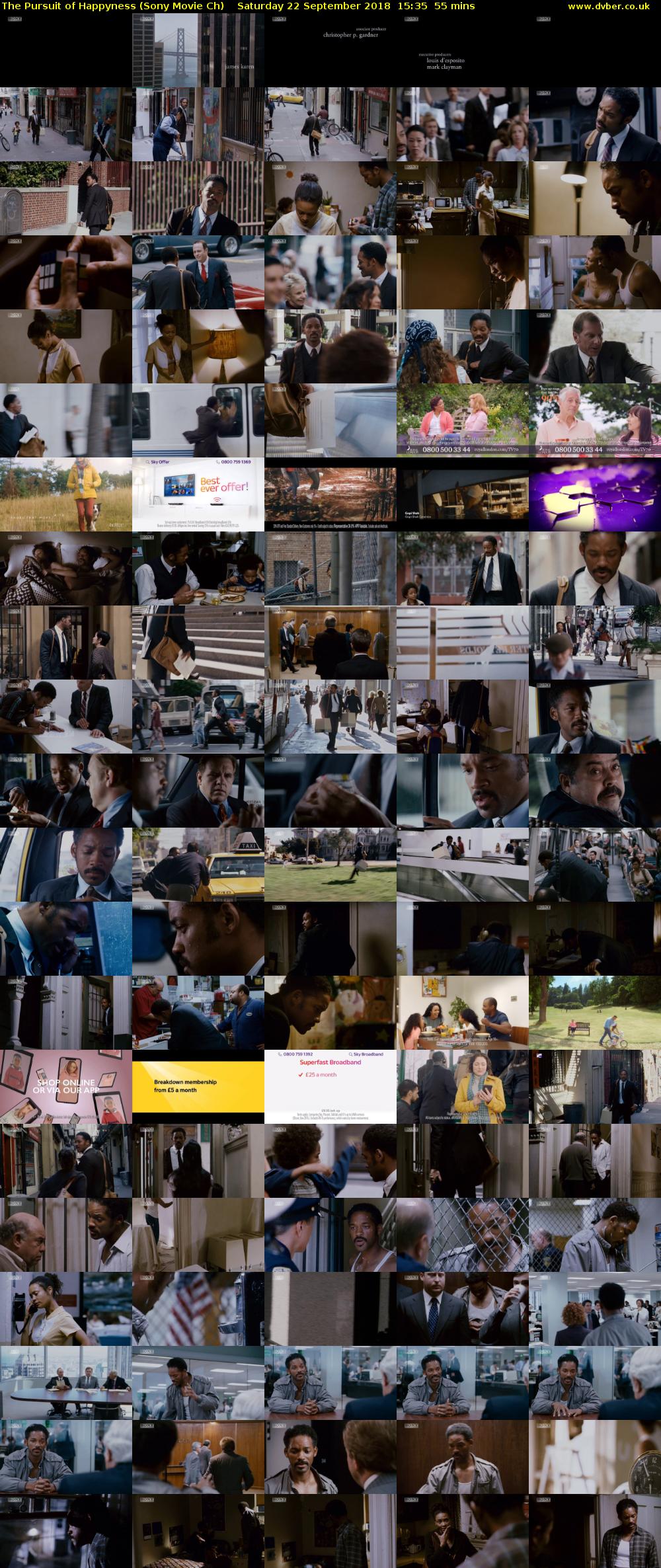 The Pursuit of Happyness (Sony Movie Ch) Saturday 22 September 2018 15:35 - 16:30