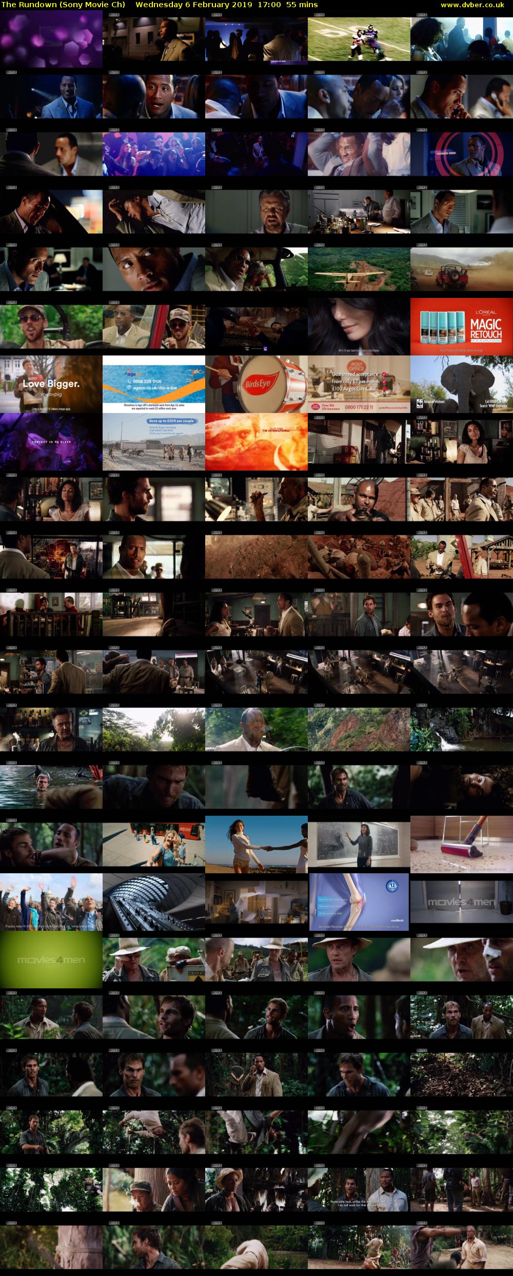 The Rundown (Sony Movie Ch) Wednesday 6 February 2019 17:00 - 17:55