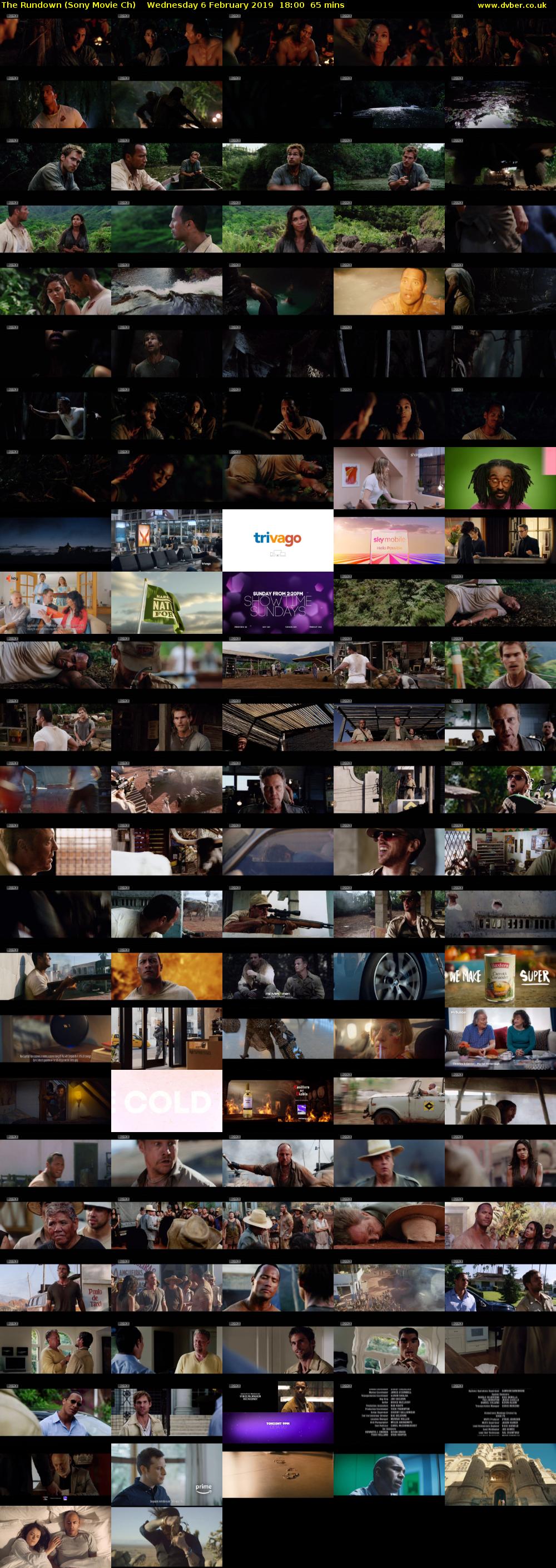 The Rundown (Sony Movie Ch) Wednesday 6 February 2019 18:00 - 19:05