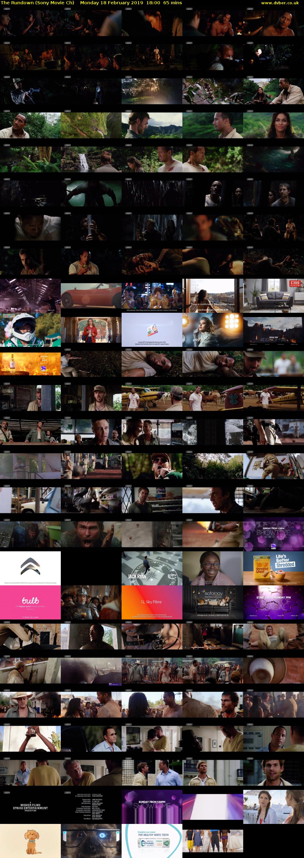 The Rundown (Sony Movie Ch) Monday 18 February 2019 18:00 - 19:05