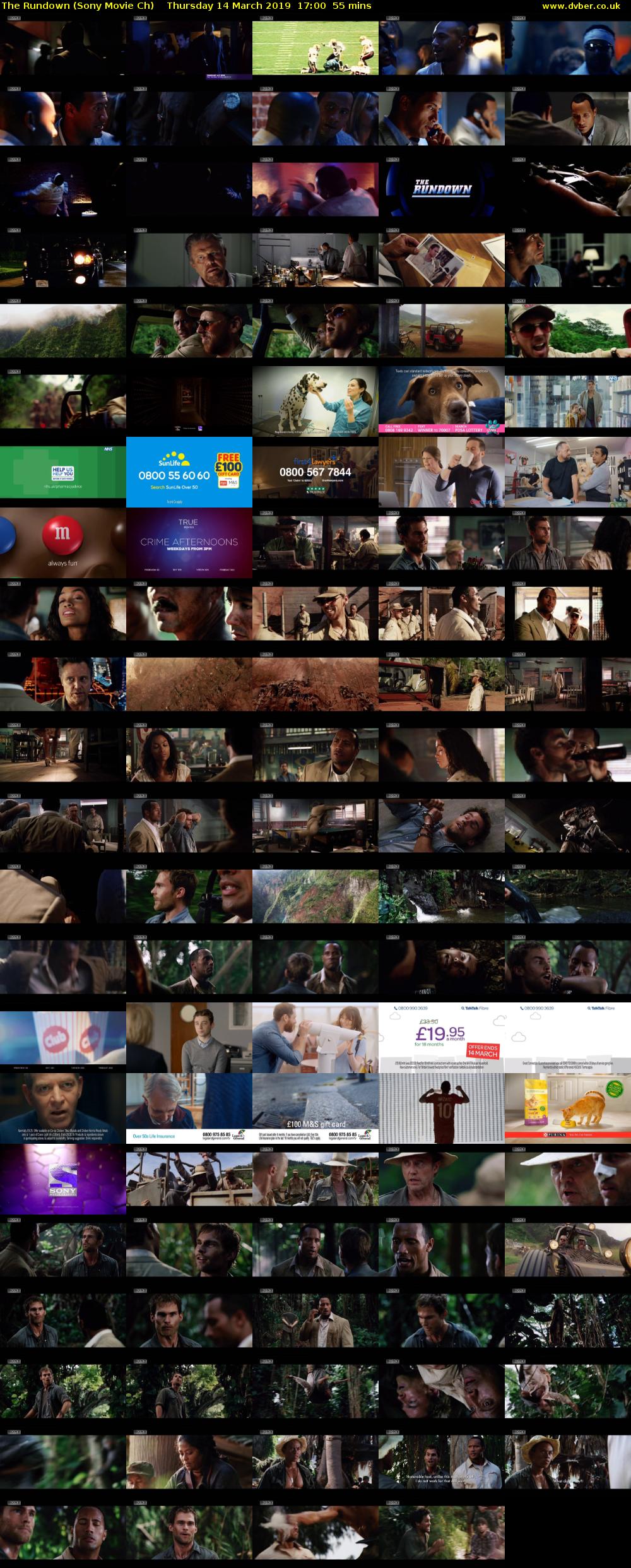 The Rundown (Sony Movie Ch) Thursday 14 March 2019 17:00 - 17:55