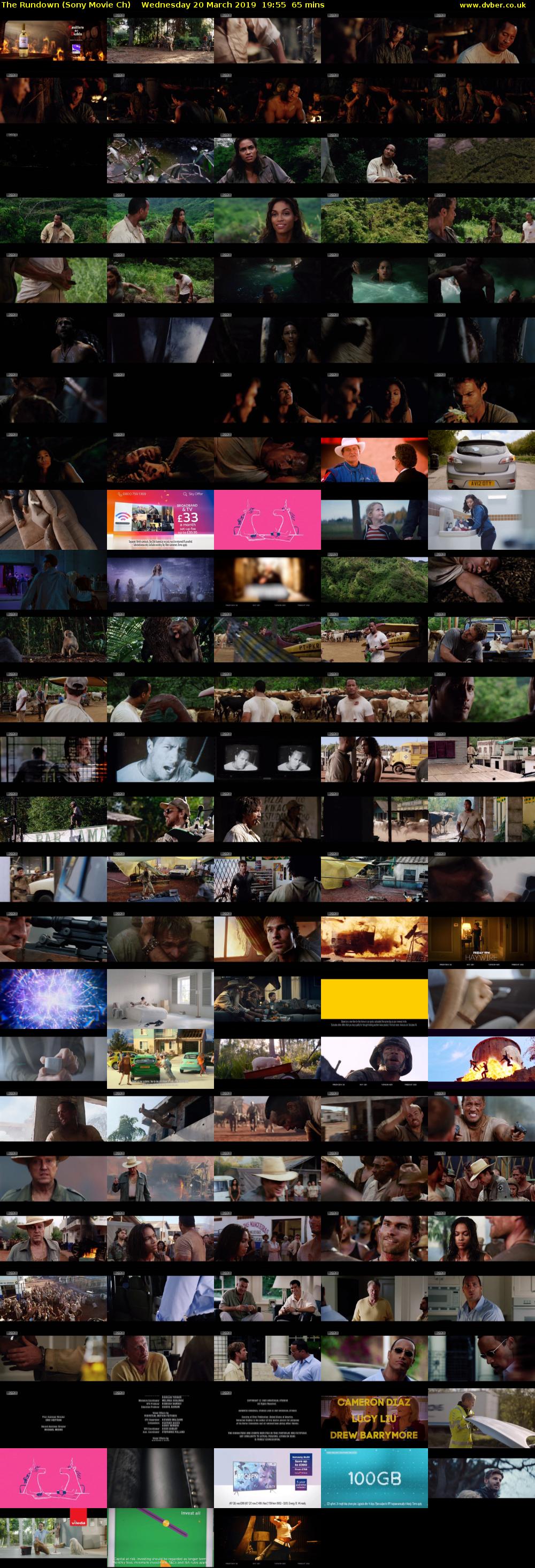 The Rundown (Sony Movie Ch) Wednesday 20 March 2019 19:55 - 21:00