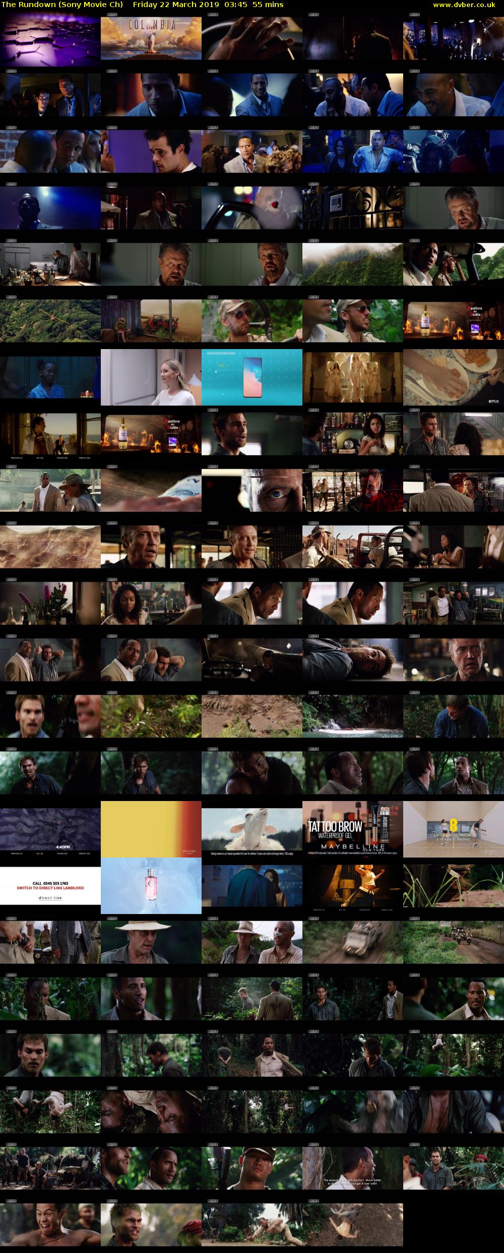 The Rundown (Sony Movie Ch) Friday 22 March 2019 03:45 - 04:40