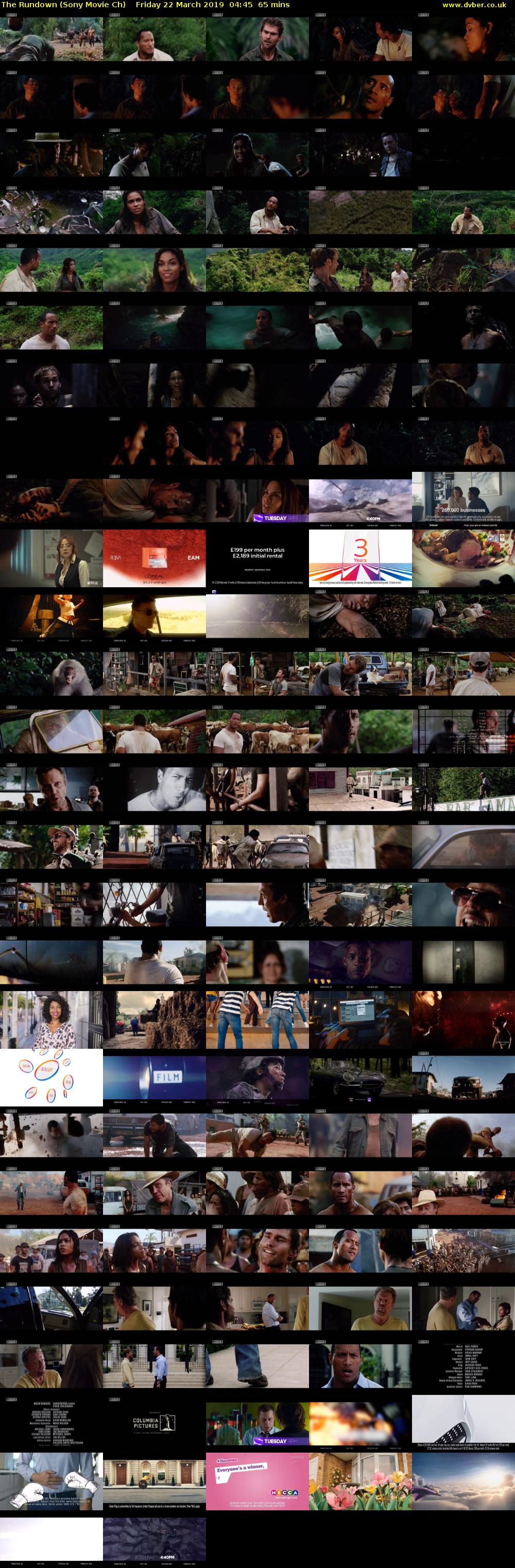 The Rundown (Sony Movie Ch) Friday 22 March 2019 04:45 - 05:50