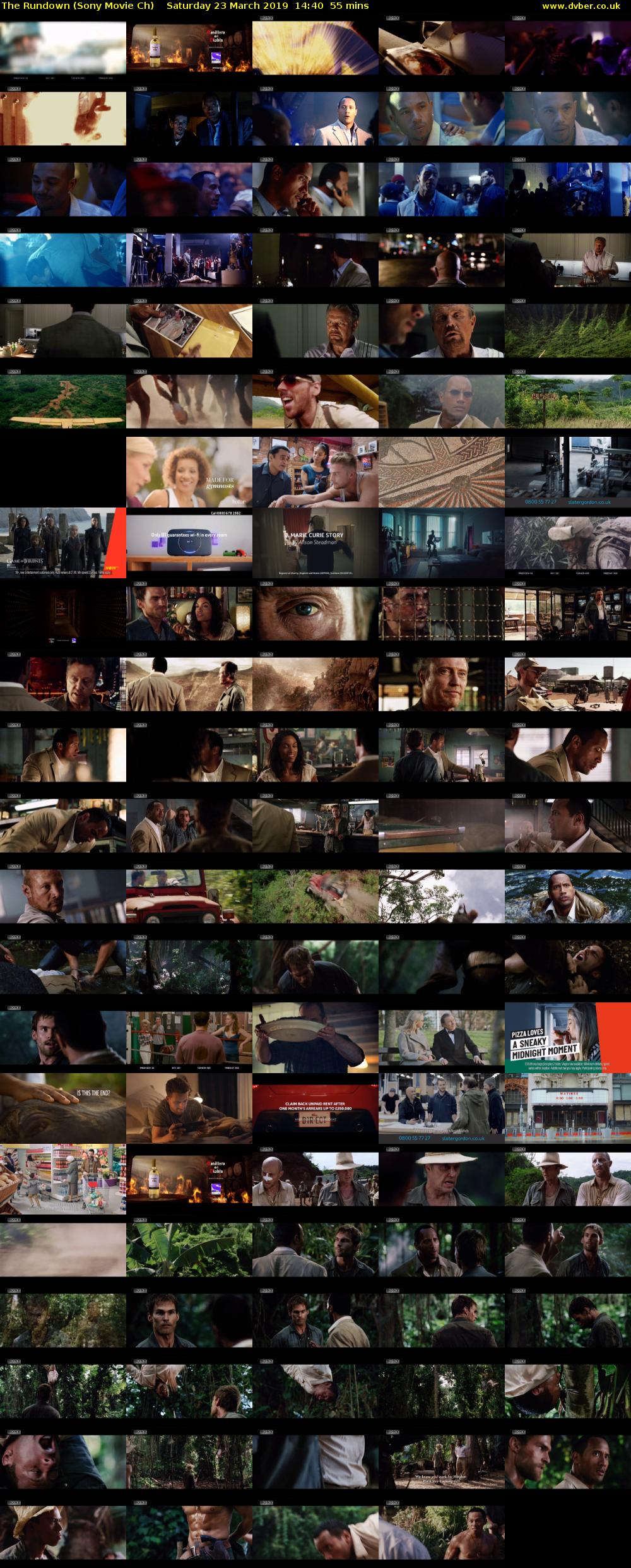 The Rundown (Sony Movie Ch) Saturday 23 March 2019 14:40 - 15:35