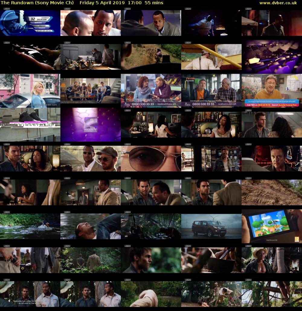 The Rundown (Sony Movie Ch) Friday 5 April 2019 17:00 - 17:55