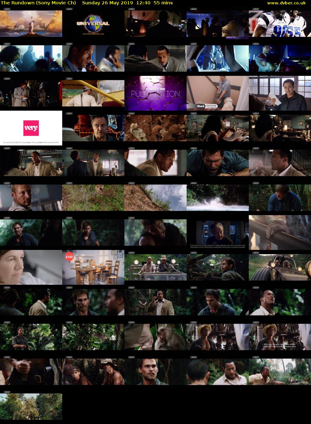The Rundown (Sony Movie Ch) Sunday 26 May 2019 12:40 - 13:35
