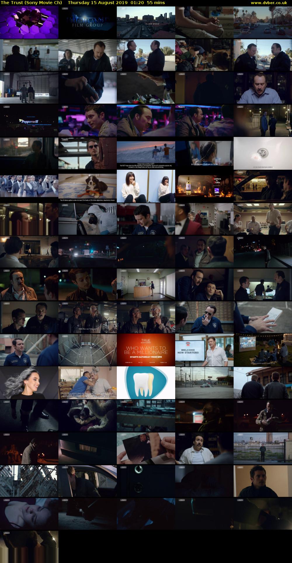 The Trust (Sony Movie Ch) Thursday 15 August 2019 01:20 - 02:15