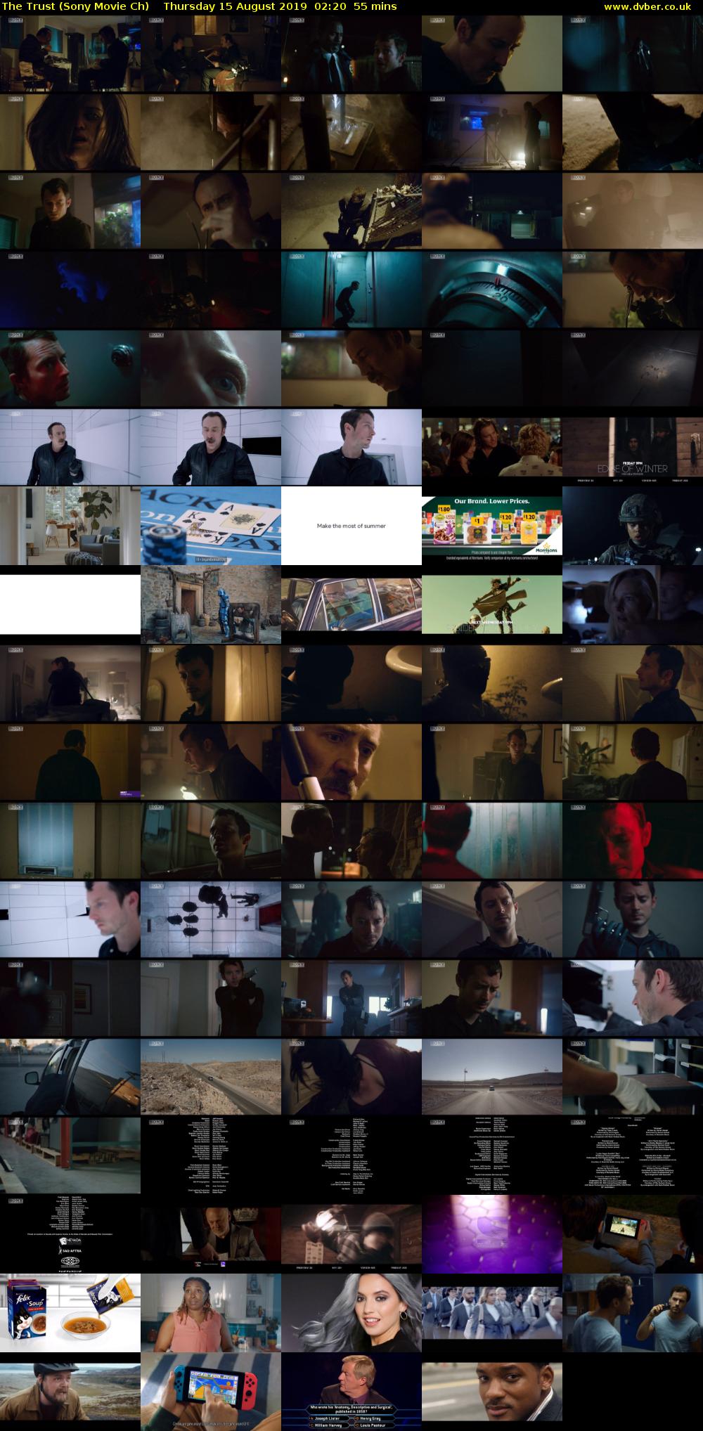 The Trust (Sony Movie Ch) Thursday 15 August 2019 02:20 - 03:15
