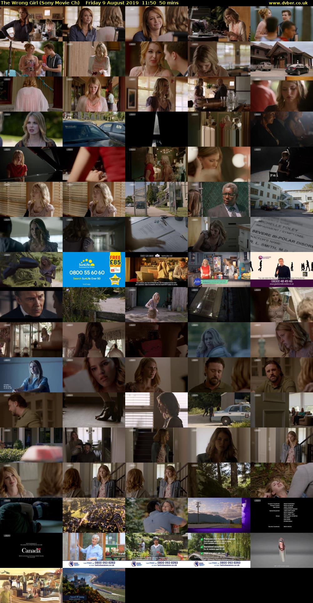 The Wrong Girl (Sony Movie Ch) Friday 9 August 2019 11:50 - 12:40