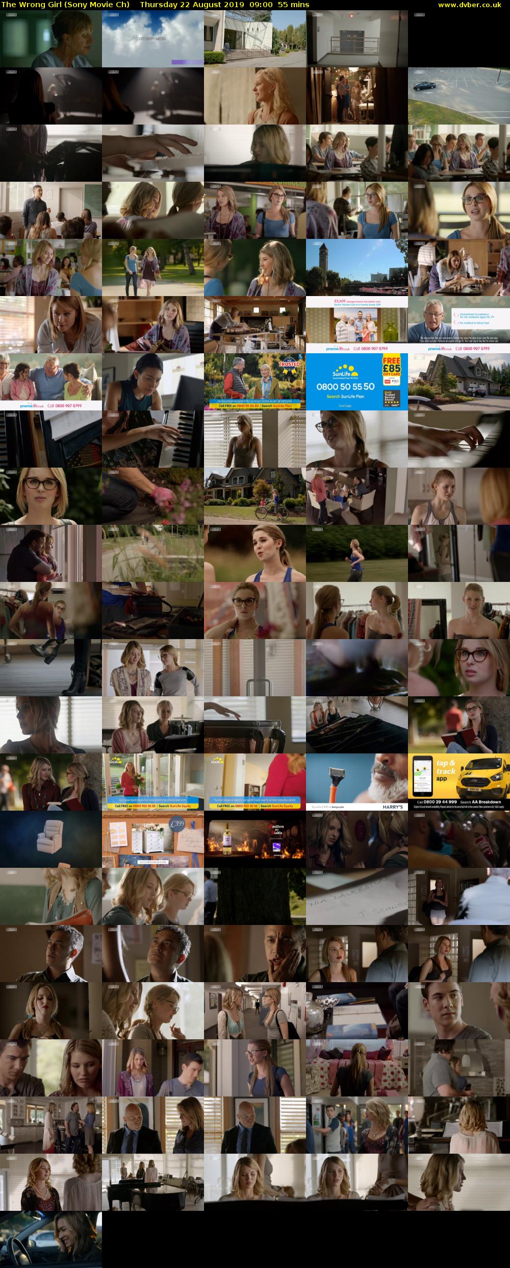 The Wrong Girl (Sony Movie Ch) Thursday 22 August 2019 09:00 - 09:55