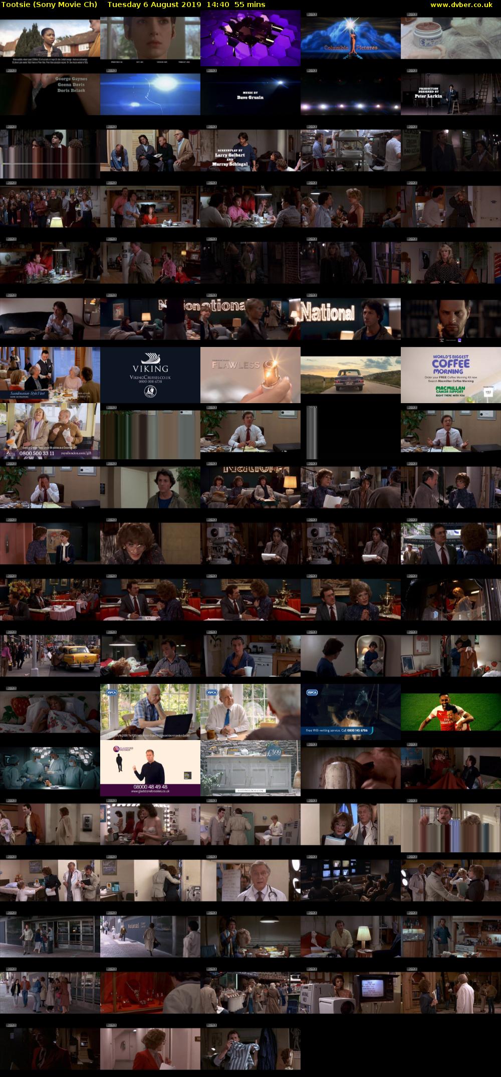 Tootsie (Sony Movie Ch) Tuesday 6 August 2019 14:40 - 15:35