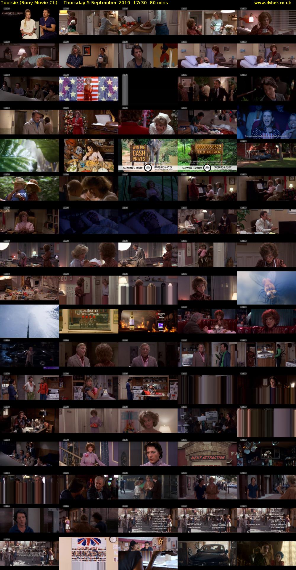 Tootsie (Sony Movie Ch) Thursday 5 September 2019 17:30 - 18:50