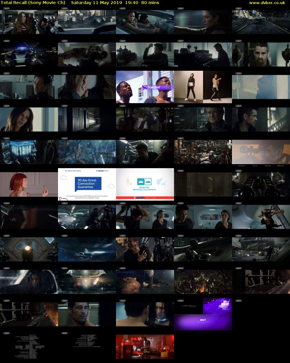 Total Recall (Sony Movie Ch) Saturday 11 May 2019 19:40 - 21:00